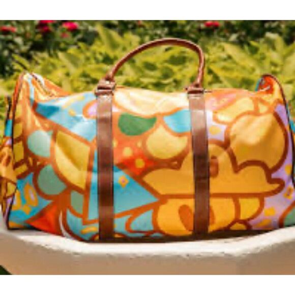 Mid Century Modern‎ DUFFLE BAG Colorblock Cool!  New - Picture 2 of 2